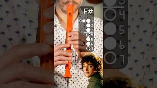 Recorder Song  Lord of the Rings Hobbit Song recorder tutorial [upl. by Jarin]