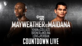 Countdown Live Mayweather vs Maidana [upl. by Ycaj700]