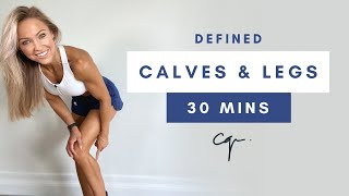 30 Min DEFINED CALVES amp LEG WORKOUT at Home  Bodyweight Only [upl. by Siclari]