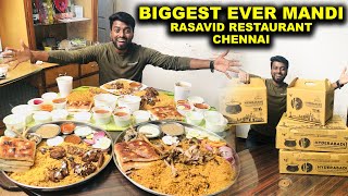 BIGGEST EVER  Mutton Mandi amp Chicken Kapsa  Rasavid Restaurant Chennai [upl. by Abra441]