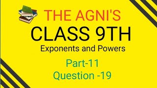 Part11 Question19 Exponents and Powers [upl. by Kingston]