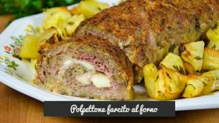 POLPETTONE DI CARNE FARCITO  Stuffed meatloaf [upl. by Rot]