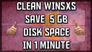 How to clean WinSXS folder amp Save 5GB disk space in 1 minute with 1 command 2019 [upl. by Llirrehs]