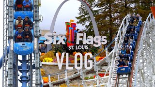 The Roller Coasters of Six Flags St Louis Riding Mr Freeze Screamin Eagle Rookie Racer amp More [upl. by Eceinert]