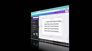 How to Indent Text in Canva Text Box [upl. by Oinigih]