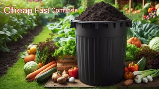 How To Make a Compost Bin Trash Can Fast [upl. by Llebpmac]