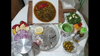 التقلية طبق مغربي تقليدي إقتصادي  Tkalia recette de la cuisine marocaine traditionnelle [upl. by Lindgren54]