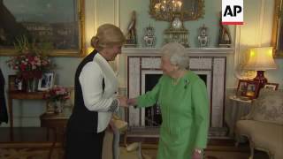 Queen Elizabeth II meets Croatian president [upl. by Atived641]