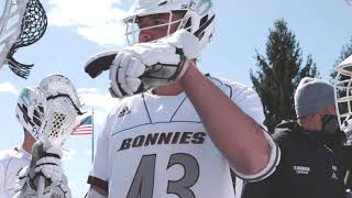 MLAX  Bonnies vs Manhattan Win Visual Recap [upl. by Eniladam]