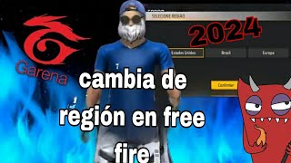 CAMBIO de REGIÓN en FREE FIRE  ¡Es más fácil de lo que piensas [upl. by Nihhi903]