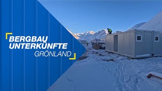 Unterkünfte für Bergbauarbeiten in Grönland  CONTAINEX [upl. by Nola]