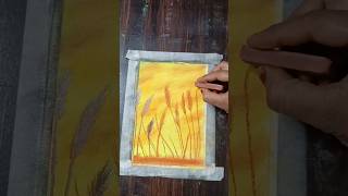 Soft Pastel landscape painting 😍😍shorts art youtubeshorts shortfeed viralvideo [upl. by Arehahs]