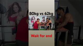 80 kg vs 62 kg shortvideo armwrestling aryankandari fitness nitinfitofficial [upl. by Taryne]