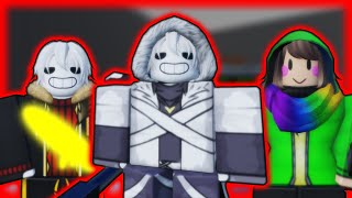 Fell Sans Phase 2  StoryShift Chara  Cross Sans Showcase Humanoid Battles [upl. by Atikcir]