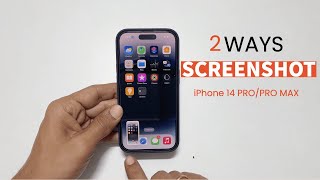 How to take screenshot on iPhone 14 Pro Max  2 WaysIncludes Back Tap [upl. by Naerda]