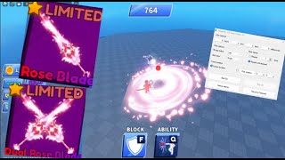 Rose Blade  Dual Rose Blade Showcase autoclicker 1V1Blade Ball [upl. by Yzmar]