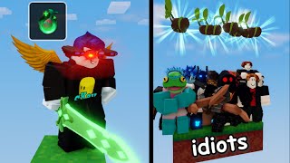 Forest Enchant VS 50 Nerds Roblox Bedwars [upl. by Aohk386]