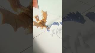 Shimo vs king ghidorah stop motion edit short [upl. by Hyacinth]