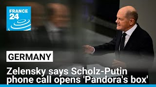 ScholzPutin phone call opens Pandoras box Zelensky says • FRANCE 24 English [upl. by Hillard593]