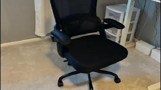 ORRSAKER Ergonomic Office Chair UpampDown Lumbar Support Swivel Computer Task Chair Review [upl. by Anallij]