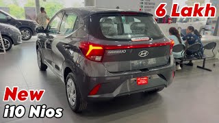 HYUNDAI i10 Nios 2024 Magna Base Model  i10 Nios 2024 Updated New Model Grey Colour Review [upl. by Eelrac]