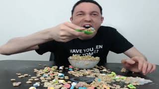 ASMR MUKBANG Lucky Charms [upl. by Eidurt]