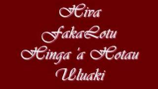 Hiva Fakalotu  Hinga a Hotau Uluaki [upl. by Yroc]