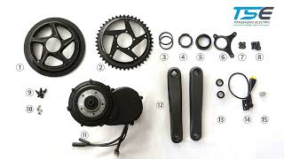 TONGSHENG TSDZ8 750W MidDrive eBike Conversion Kit Installation Easy StepbyStep Full Process [upl. by Fugazy]