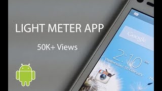 Light Meter App for Mobile [upl. by Barthol533]