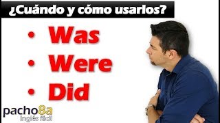 Cuándo usar y diferenciar WAS – WERE – DID – Pasado to be VS Pasado Simple – Explicación Detallada [upl. by Rosco]