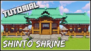 How To Build A Japanese Shinto Shrine  Minecraft Tutorial [upl. by Nary]