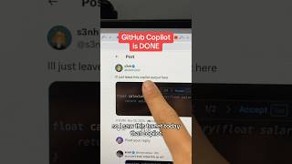 GitHub Copilot is DONE programmer coder softwareengineer dev webdev ai github copilot [upl. by Nnairac]