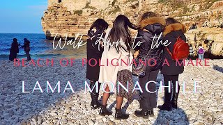 Walk Down to the Beach of Polignano a Mare Lama Monachile [upl. by Yngad]