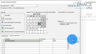 MS Project Configurar el Calendario Laboral [upl. by Wylie]