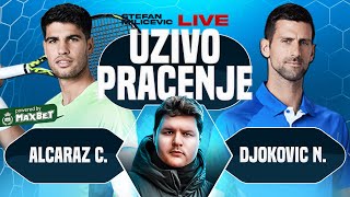 1500 ALCARAZ C vs DJOKOVIC N  WIMBLEDON  FINALE  Stefan Milicevic LIVE [upl. by Harrow648]