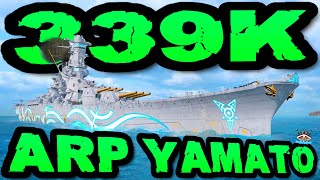 Arp Yamato drückt 339K DMG ARP POWERR im quot300K Clubquot ⚓️ in World of Warships 🚢 [upl. by Yelyr590]