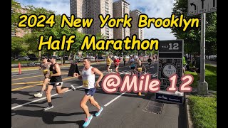 2024 New York RBC Brooklyn Half Marathon Unedited footage of the 12mile mark [upl. by Arodasi32]