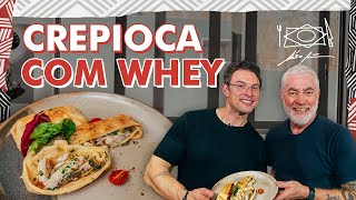 CREPIOCA COM WHEY aprenda a fazer com CHEF ALEX ATALA e paulomuzy [upl. by Massingill579]