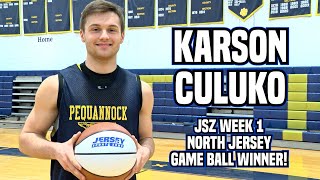 Pequannocks Karson Culuko Wins JSZ Week 1 North Jersey Game Ball [upl. by Celeski501]