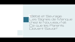 Bébé et sevrage les signes de manque chez le nouveauné  ce que les parents doivent savoir [upl. by Vonny]