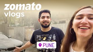 When We met Comedian SamayRainaOfficial Ft Sahiba Bali  Pune Vlog  Zomato Vlogs [upl. by Anilegna]