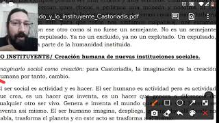 Cornelius Castoriadis Lo instituido y lo instituyente [upl. by Kosse]