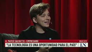 Mateo Salvatto quotSi corregimos algunas cosas el país despegaquot entrevistas con Luis Novaresio [upl. by Akissej]