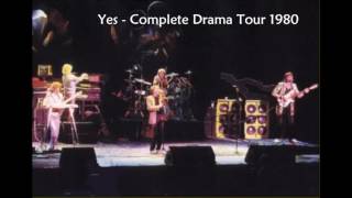 YES  COMPLETE DRAMA TOUR 1980 [upl. by Kala]