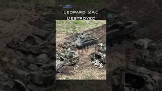 Leopard 2A6 Tank destroyed in Ukraine [upl. by Adler69]