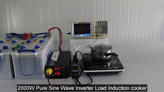 XIJIA SWIPOWER 2000W Pure Sine Wave Inverter Load Induction cooker [upl. by Jim]