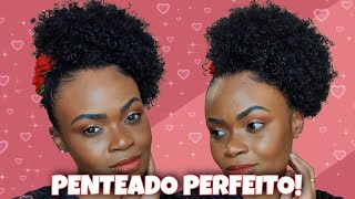 Penteado FÁCIL PRÁTICO e RÁPIDO para Cabelos Crespos Curtos [upl. by Aihtennek934]