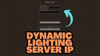 Minecraft Dynamic Lighting Server IP Address [upl. by Nyltak113]