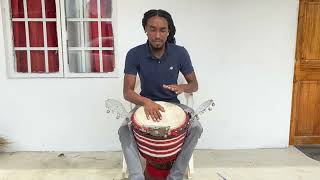 Djembe playing in Trinidad [upl. by Ydac716]