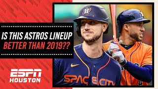 Why the Astros’ LINEUP might be BETTER than their 2019 LINEUP  ESPN Houston [upl. by Sabino466]